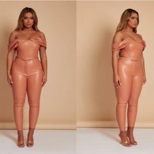 Mars The Label - Brick Skinny Leather Trousers